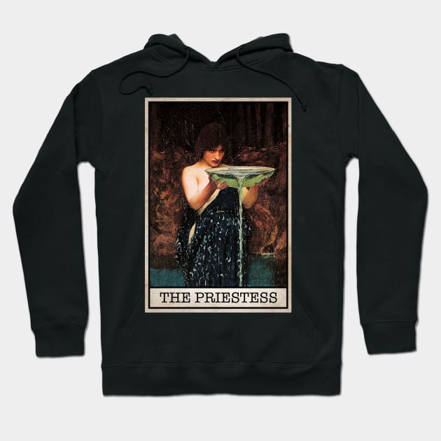 The High Priestess Tarot. Hoodie by Gwraggedann